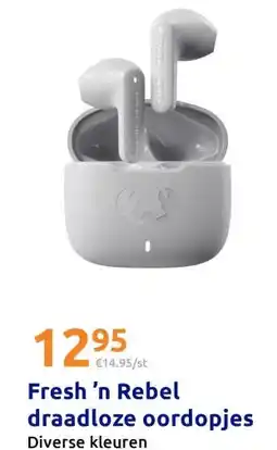 Action Fresh 'n Rebel draadloze oordopjes aanbieding