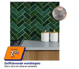 Action Zelfklevende wandtegels aanbieding