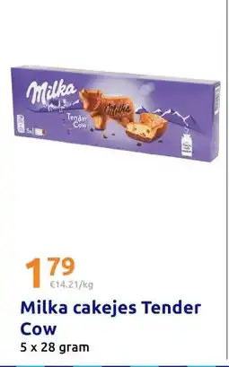 Action Milka cakejes Tender Cow aanbieding