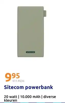Action Sitecom powerbank aanbieding