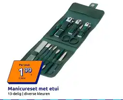Action Manicureset met etui aanbieding