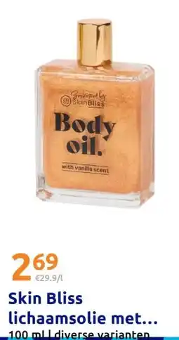 Action Skin Bliss lichaamsolie met aanbieding