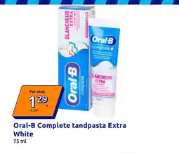 Action Oral-B Complete tandpasta Extra White aanbieding