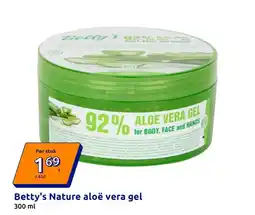 Action Betty's Nature aloë vera gel aanbieding