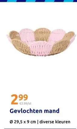 Action Gevlochten mand aanbieding