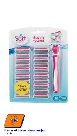 Action Dames of heren scheermesjes aanbieding