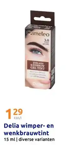 Action Delia wimper- en wenkbrauwtint aanbieding