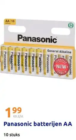 Action Panasonic batterijen AA aanbieding