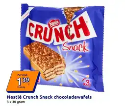 Action Nestlé Crunch Snack chocoladewafels aanbieding