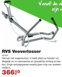De Boer Drachten RVS Veeverlosser aanbieding