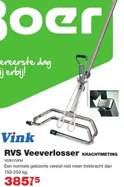De Boer Drachten Vink rvs veeverlosser krachtmeting aanbieding