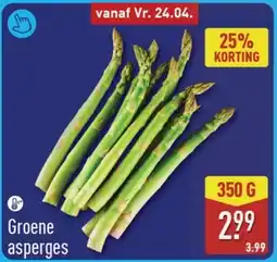 ALDI Groene asperges aanbieding