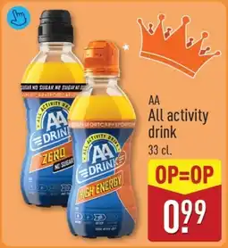 ALDI AA All activity drink aanbieding