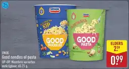 ALDI Unox Good noodles of pasta aanbieding