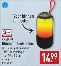 ALDI Ambiano Bluetooth luidspreker aanbieding