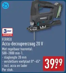ALDI Ferrex Accu decoupeerzaag 20 V aanbieding