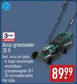 ALDI Ferrex Accu grasmaaier 20v aanbieding