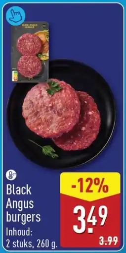 ALDI Black Angus burgers aanbieding