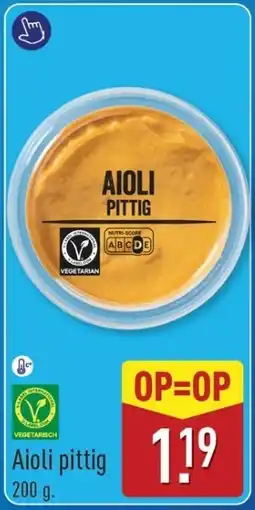 ALDI Aioli pittig aanbieding