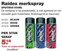 De Boer Drachten Ridex merkspray aanbieding