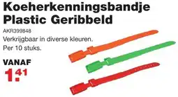 De Boer Drachten Koeherkenningsbandje plastic geribbeld aanbieding