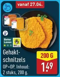 ALDI Gehaktschnitzels aanbieding