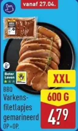 ALDI Varkensfiletlapjes gemarineerd XXL aanbieding