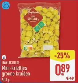ALDI Daylicious Mini Krieltjes groene kruiden aanbieding