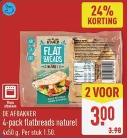 ALDI De Afbakker Flatbreads Naturel aanbieding