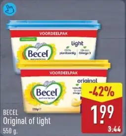 ALDI Becel Original of Light aanbieding