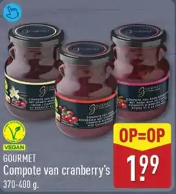 ALDI Gourmet Compote van cranberry's aanbieding