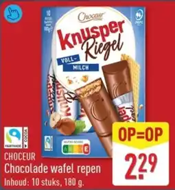 ALDI Choceur Chocolade Wafel Repen aanbieding
