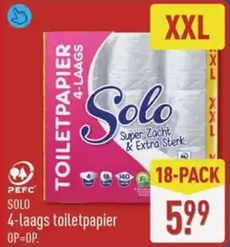 ALDI Solo 4-Laags Toiletpapier XXL aanbieding