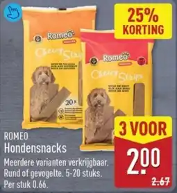 ALDI Romeo Hondensnacks aanbieding