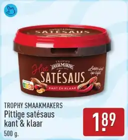 ALDI Trophy Smaakmakers Pittige Satésaus Kant & Klaar aanbieding