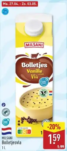 ALDI Milsani Bolletjesvla aanbieding