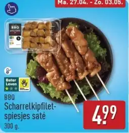 ALDI BBQ Scharrelkipfilet- spiesjes saté aanbieding