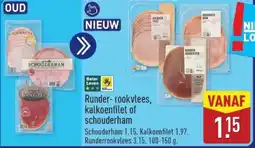 ALDI Runderrookvlees, Kalkoenfilet of Schouderham aanbieding