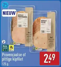 ALDI Provencaalse of pittige kipfilet aanbieding