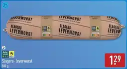 ALDI Slagers Leverworst aanbieding