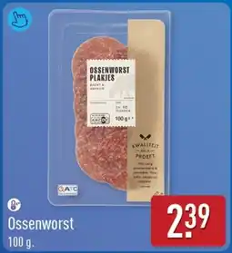 ALDI Ossenworst aanbieding