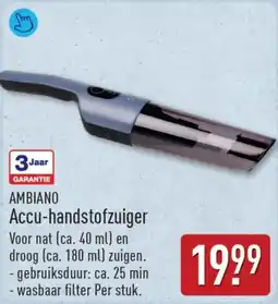 ALDI Ambiano Accu Handstofzuiger aanbieding