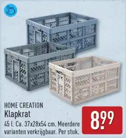 ALDI Home Creation Klapkrat aanbieding