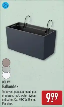 ALDI Belavi Balkonbak aanbieding