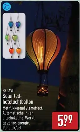 ALDI Belavi Solar Led Heteluchtballon aanbieding