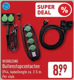 ALDI Workzone Buitenstopcontacten aanbieding