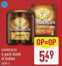 ALDI Grimbergen Blond of Dubbel aanbieding