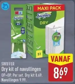 ALDI Swiffer Dry kit of navullingen aanbieding