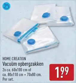 ALDI Home Creation Vacuüm Opbergzakken aanbieding