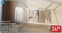 ALDI Home Creation Inklapbaar Droogrek aanbieding